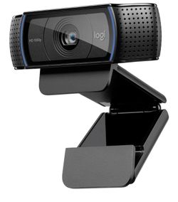 Logitech C920x HD Pro Webcam, Full HD 1080p/30fps Video Calling, Clear Stereo Audio, HD Light Correction, Works with Skype, Zoom, FaceTime, Hangouts, 