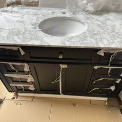 Elegant Lighting Park Avenue 48 inch Single Bathroom Vanity VF12548BK