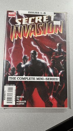 Marvel Secret Invasion Comic Book Lot Issues 1-8 Bendis Yu Morales Avengers