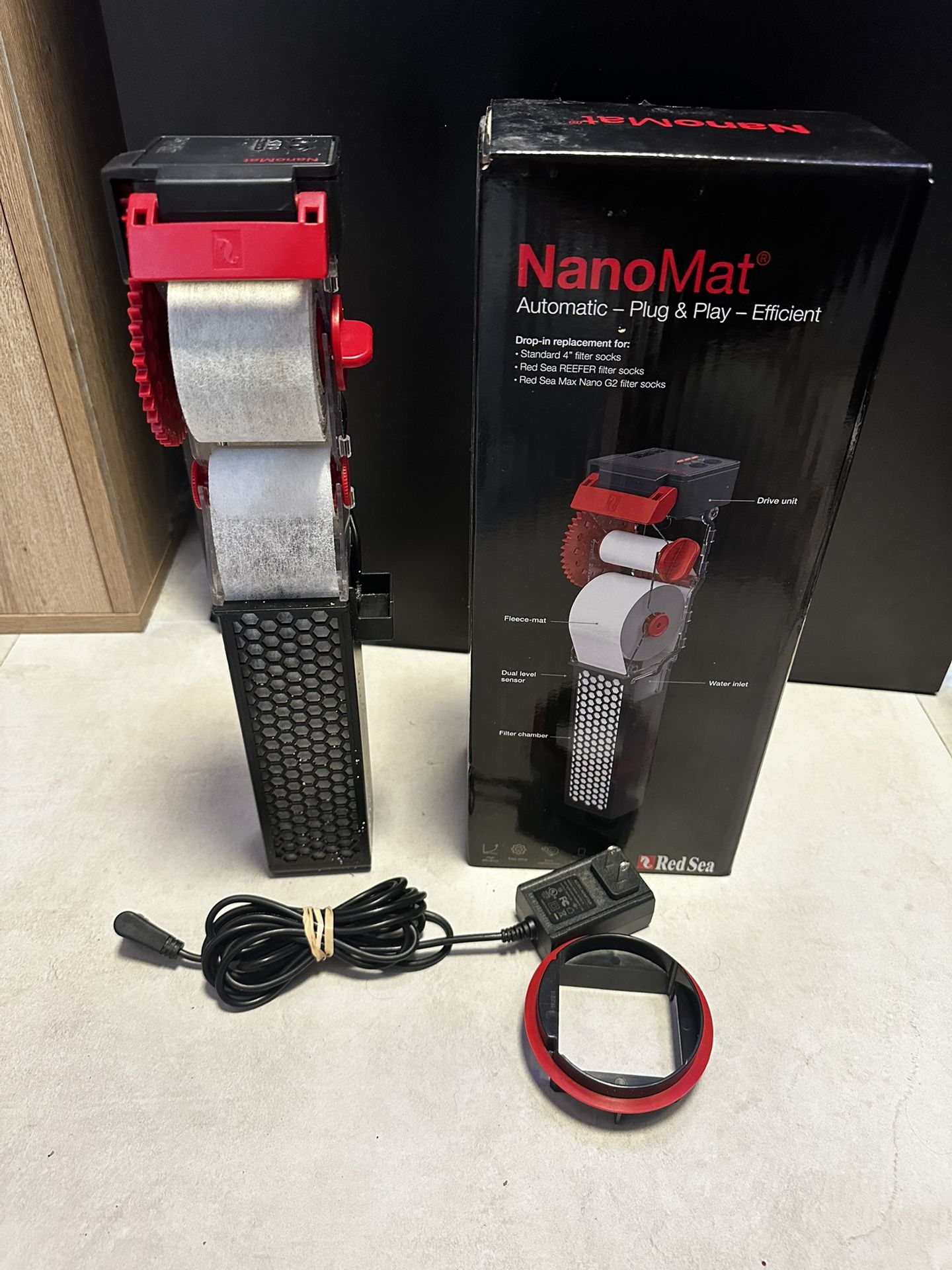 NanoMat Fleece Roller Filter Red Sea Aquarium Saltwater Fishtank