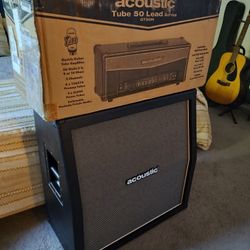 Acoustic Brand GT50H and G412A Electric Guitar Amplifier Stack 