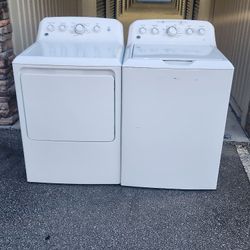 GE TOP LOAD WASHER AND DRYER 