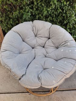 Grey boho sofa chair
