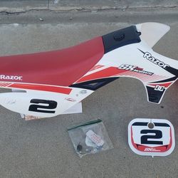 Razor SX500 Stock OEM Red Plastics and Seat
