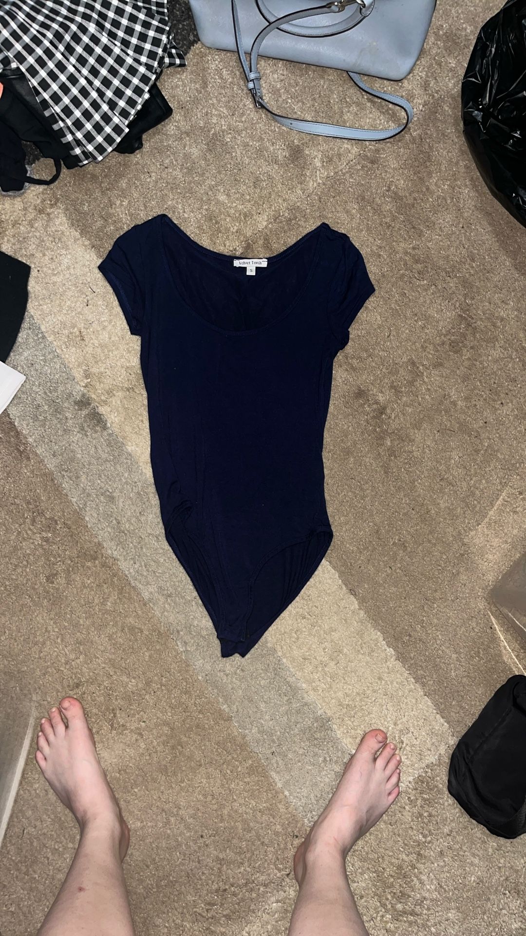Navy Blue Bodysuit