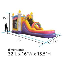 Brand New In Box Unicorn Combo 32x16