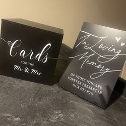 Wedding Card Box & Memorial Sign 
