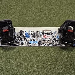 Burton Snowboard With Burton Bindings