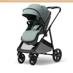 Mompush Wiz 2 in 1 Baby Stroller with Bassinet Mode, Convertible Infant Stroller for Newborn and Toddler with Reversible Seat and Large UPF 50+ Canopy