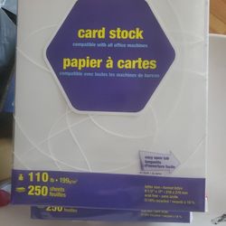 White Card stock