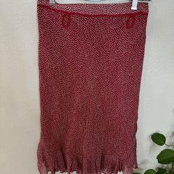 Betsey Johnson NY Red Polkadot Skirt 