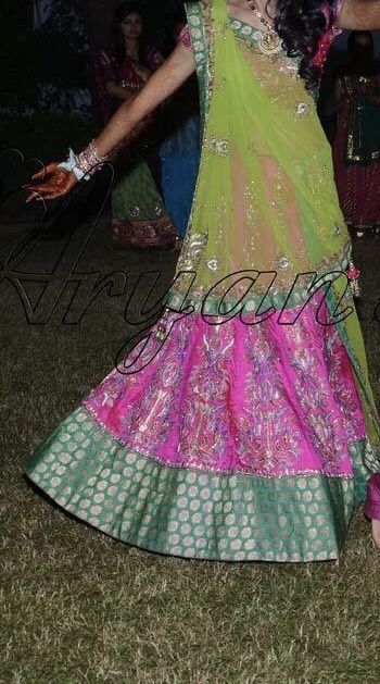 Traditional Indian wedding dress chaniyacholi