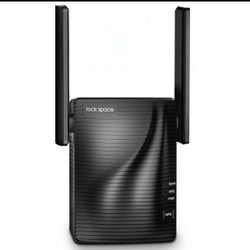 rockspace WiFi Extender, Covers Up to 1292 sq. Ft and 20 Devices, Dual-Band AC750 WiFi Range Extender, Access Point Mode w/Ethernet Port, 1-tap Instal