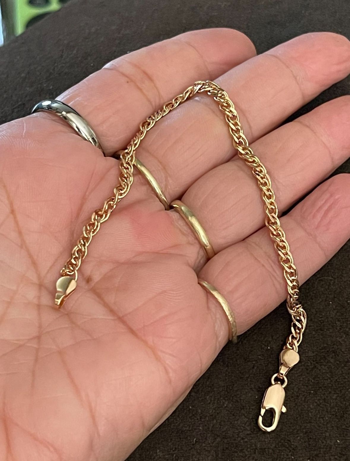 14k gold plated bracelet