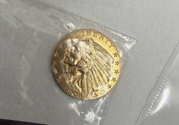 1908 $5 Indian Gold Half Eagle