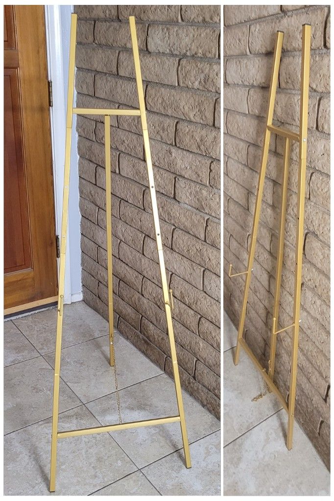 Gold Display Easel 3 Tier