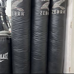Zebra Punching Bags 120$