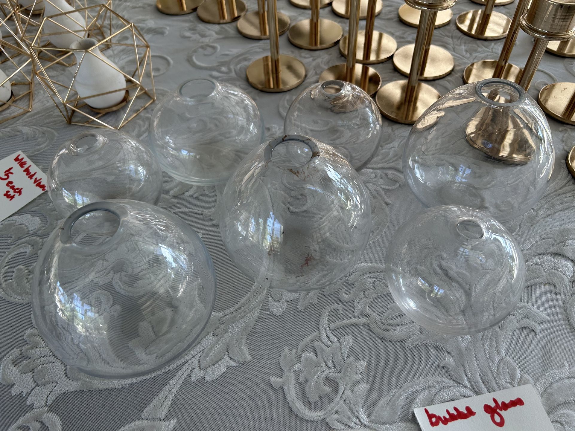 Bubble Glass Bud Vases