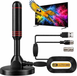 Indoor Digital TV Antenna with Dual Signal Boosters