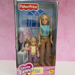 NEW Fisher Price Loving Family Dollhouse Furniture Dolls / Mom & Toddler Doll Figures
