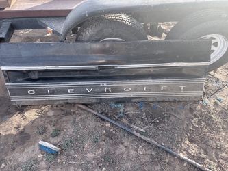 1(contact info removed) original survivor Chevrolet Truck Tailgate Black Vintage