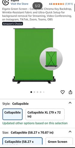 Green screen gaming screen
