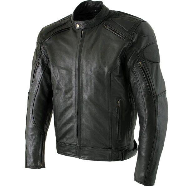 Motorcycle Armor Leather Jacket On Sale $180