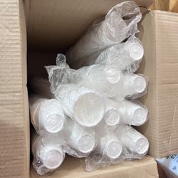 New Approx 600 Pieces Foam Cups 8 Ounce Oz Each Party Restaurant Store