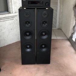 Yamaha Speakers & Sherwood Receiver Bluetooth.