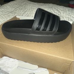 High Top Adidas Slides Women’s  Sz 8 