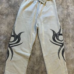 Balenciaga Cream Y2K Sweatpants 