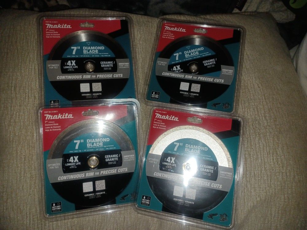 Makita 7" Continuous Rim Diamond Blade Bundle