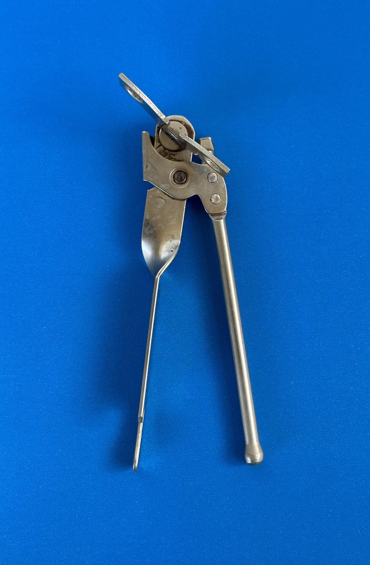 Vintage Miracle Can Opener Hand Held Manual Stainless Steel w/ Bottle Opener