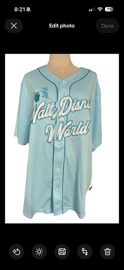 Disney Walt Disney World princess Cinderella Jersey small Embroidered Logo 2026, button up, short sleeve, unisex women’s or men’s, authentic original