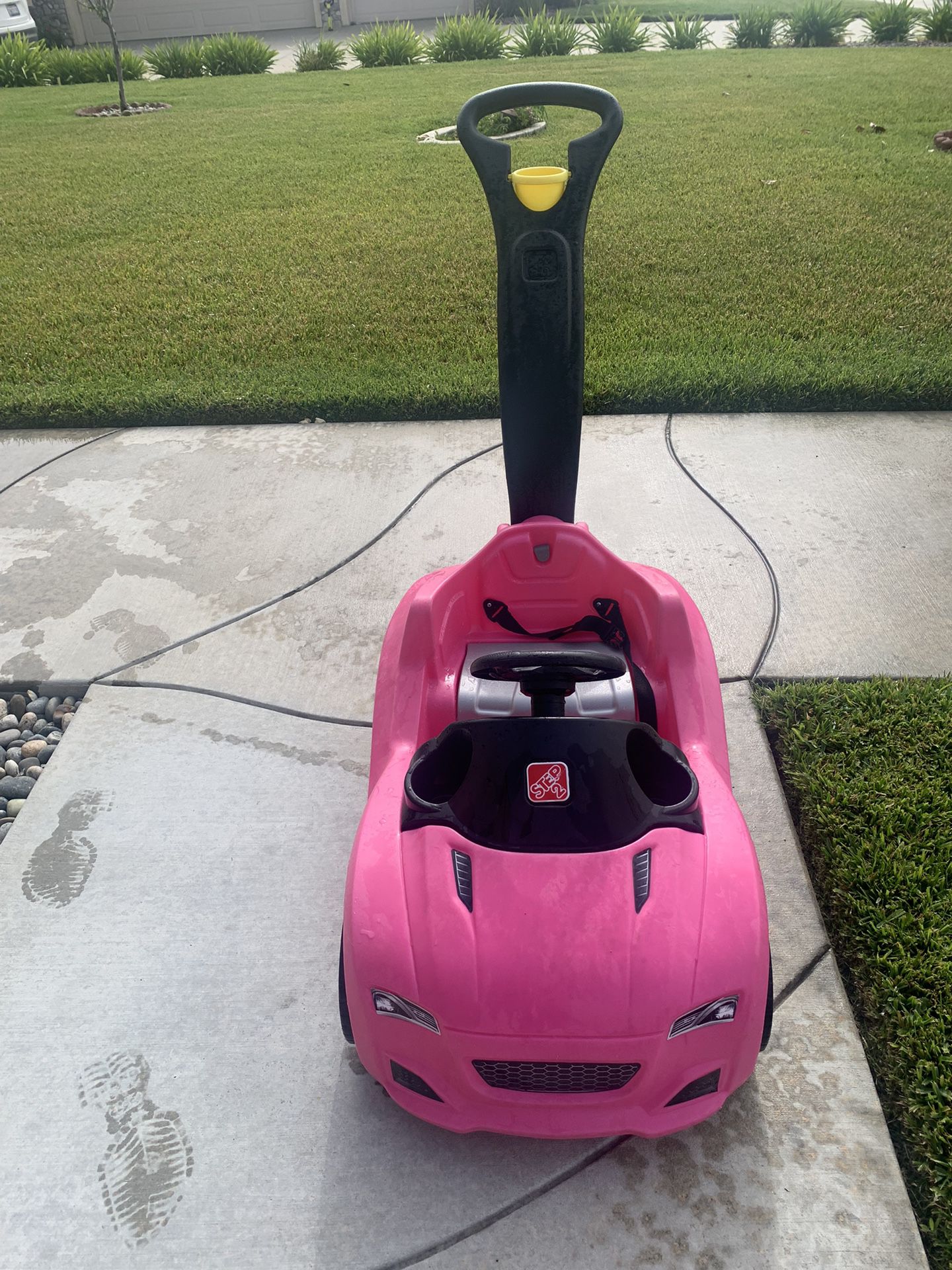 Toddler Pink Push Car