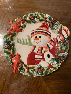 Christmas plate.