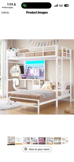Twin bunk bed
