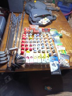 Large Golf Lot – Clubs, Balls, Tees & Accessories