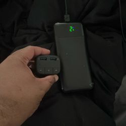 Bluetooth Car Adapter And Portable Charger (40800mah)