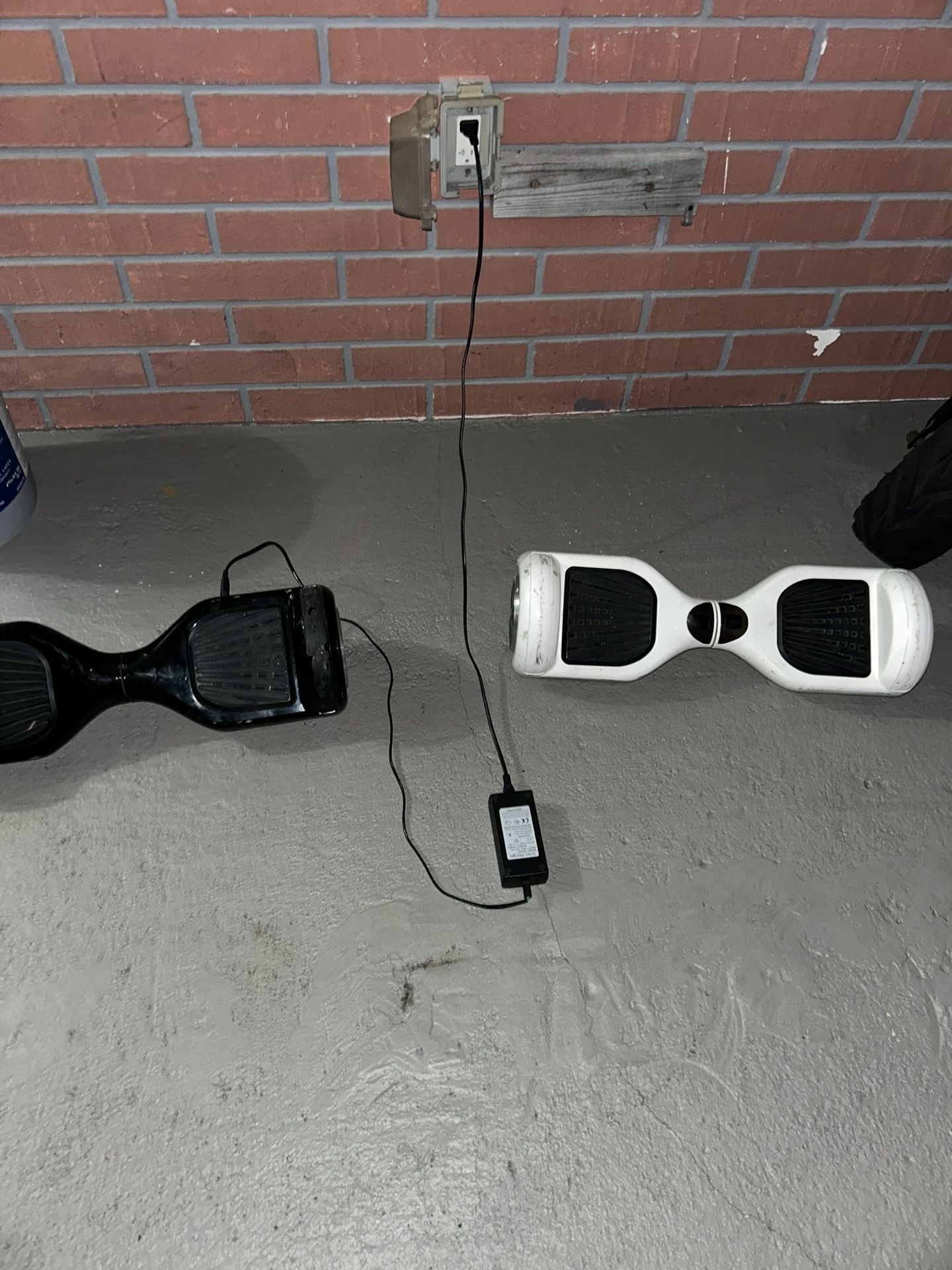 2 Hoverboards. Comes with 1 charger