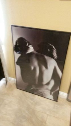 Framed poster