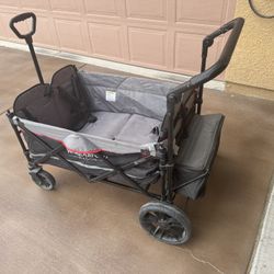 WonderFold X4 Stroller Wagon (4-Seater) with Canopy