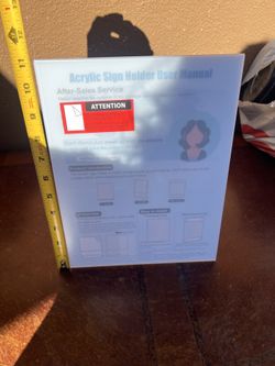 Acrylic sign holder x6