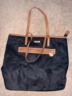 Michael Kors black nylon tote/shoulder bag
