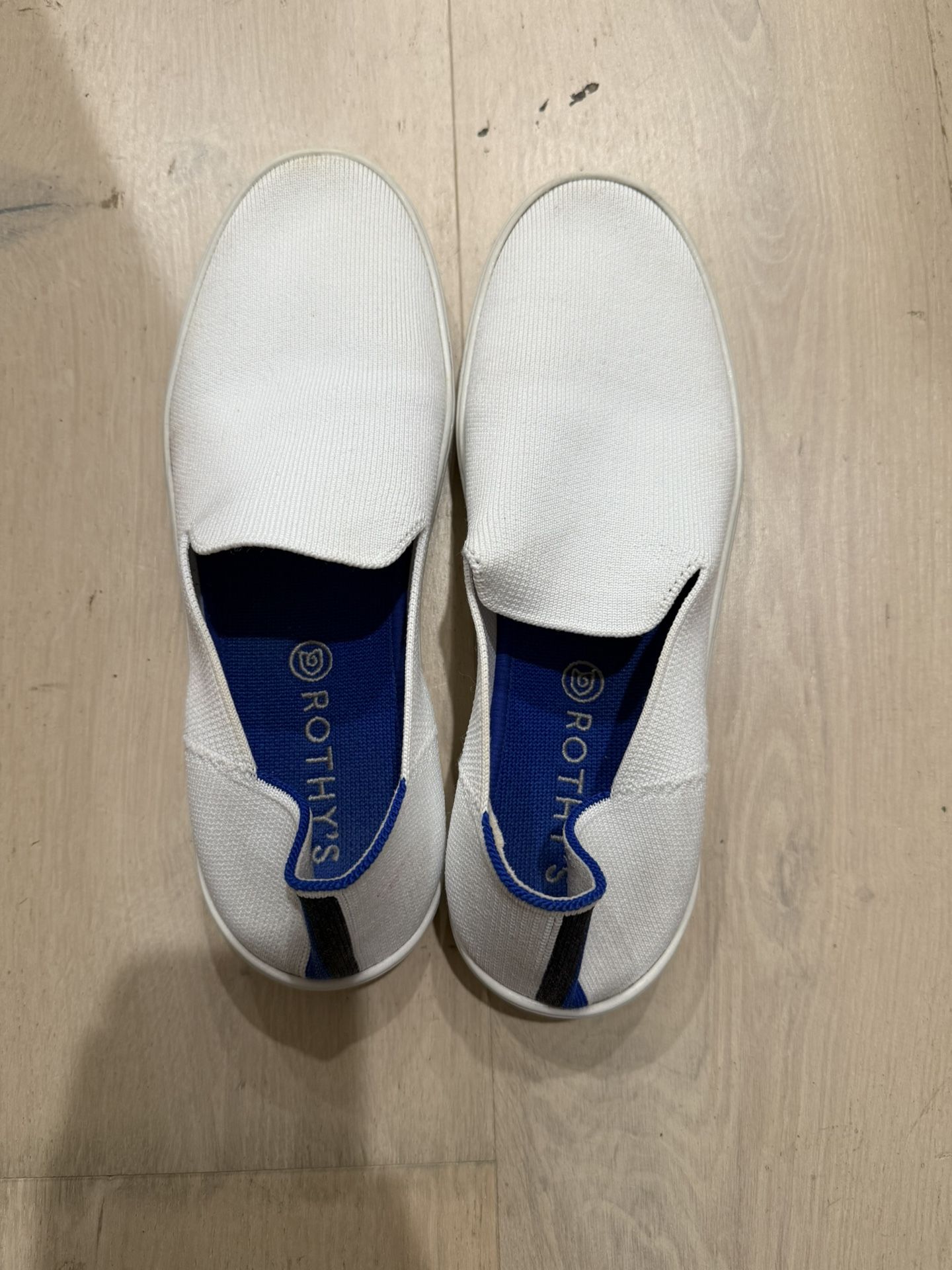 White Rothy Slip On Sneakers
