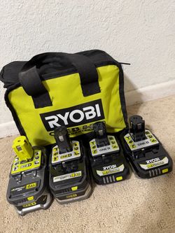 RYOBI BATTERIES SET