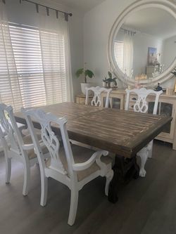 Dining table with four chairs