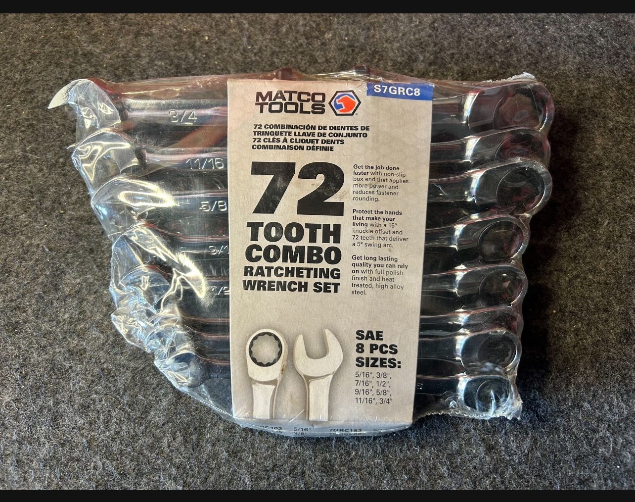 Matco SAE Wrench Set MSRP with Tax $180