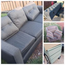 Sofa/ 2 Dressers/ Chair/ Ottoman