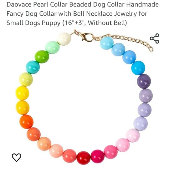 Beaded Dog Necklace